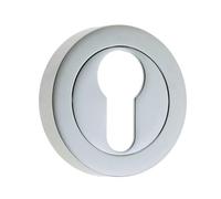 Stylish Designer Euro Profile Escutcheons with Polished Chrome Finish - Key Hole Cover