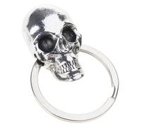 Stylish Devil Skull Keychain Personalizes Rings Enhancing Vehicle Aesthetics For Youthful Fashion Forward Drives Devil Skull