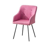 Stylish Dining Chairs for Kitchen & Living Room - Versatile Pink Chairs with Backrest for Makeup Nail Art Home Use Balcony & Office - Comfortable & Elegant Design
