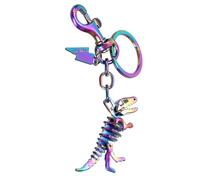 Stylish Dinosaur Bone Keychain Handmade Bag Charm Pendant Keyring Trendy Key Organiser Decoration for Women and Men