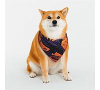 Stylish Dog Bandana - Unique Customized Patterns for Pet Clothes, Perfect for Dog Birthday, Valentine's Day, and More - Durable Polyester Pet Scarf Raven Moon Flight Medium