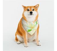 Stylish Dog Bandana - Unique Customized Patterns for Pet Clothes, Perfect for Dog Birthday, Valentine's Day, and More - Durable Polyester Pet Scarf Solitary Bloom Star Large