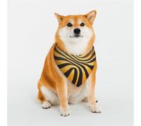 Stylish Dog Bandana - Unique Customized Patterns for Pet Clothes, Perfect for Dog Birthday, Valentine's Day, and More - Durable Polyester Pet Scarf Spiral Vortex Art Medium