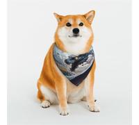 Stylish Dog Bandana - Unique Customized Patterns for Pet Clothes, Perfect for Dog Birthday, Valentine's Day, and More - Durable Polyester Pet Scarf European quadrupedal Dinosaur