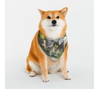 Stylish Dog Bandana - Unique Customized Patterns for Pet Clothes, Perfect for Dog Birthday, Valentine's Day, and More - Durable Polyester Pet Scarf The Elephant in Utopia