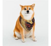Stylish Dog Bandana - Unique Customized Patterns for Pet Clothes, Perfect for Dog Birthday, Valentine's Day, and More - Durable Polyester Pet Scarf Mystical Dragon Quilt Large