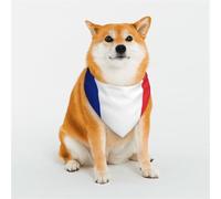 Stylish Dog Bandana - Unique Customized Patterns for Pet Clothes, Perfect for Dog Birthday, Valentine's Day, and More - Durable Polyester Pet Scarf French Flag