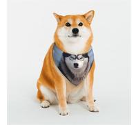 Stylish Dog Bandana - Unique Customized Patterns for Pet Clothes, Perfect for Dog Birthday, Valentine's Day, and More - Durable Polyester Pet Scarf Snowy Husky Small