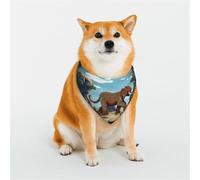 Stylish Dog Bandana - Unique Customized Patterns for Pet Clothes, Perfect for Dog Birthday, Valentine's Day, and More - Durable Polyester Pet Scarf Hand Drawn Texture Elephant