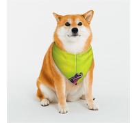 Stylish Dog Bandana - Unique Customized Patterns for Pet Clothes, Perfect for Dog Birthday, Valentine's Day, and More - Durable Polyester Pet Scarf Psychedelic Frog