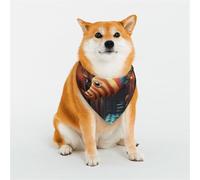 Stylish Dog Bandana - Unique Customized Patterns for Pet Clothes, Perfect for Dog Birthday, Valentine's Day, and More - Durable Polyester Pet Scarf Colorful Fish