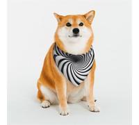 Stylish Dog Bandana - Unique Customized Patterns for Pet Clothes, Perfect for Dog Birthday, Valentine's Day, and More - Durable Polyester Pet Scarf Spiral Design Medium