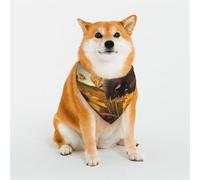 Stylish Dog Bandana - Unique Customized Patterns for Pet Clothes, Perfect for Dog Birthday, Valentine's Day, and More - Durable Polyester Pet Scarf The Elephant in the Sunflower Field