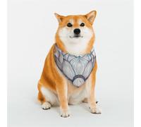 Stylish Dog Bandana - Unique Customized Patterns for Pet Clothes, Perfect for Dog Birthday, Valentine's Day, and More - Durable Polyester Pet Scarf Lotus Mandala