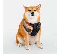 Stylish Dog Bandana - Unique Customized Patterns for Pet Clothes, Perfect for Dog Birthday, Valentine's Day, and More - Durable Polyester Pet Scarf A Painting of a Cute Dog