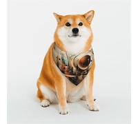 Stylish Dog Bandana - Unique Customized Patterns for Pet Clothes, Perfect for Dog Birthday, Valentine's Day, and More - Durable Polyester Pet Scarf Space Celestial Bodies Small