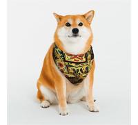 Stylish Dog Bandana - Unique Customized Patterns for Pet Clothes, Perfect for Dog Birthday, Valentine's Day, and More - Durable Polyester Pet Scarf Native American Folk Art