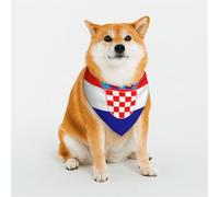 Stylish Dog Bandana - Unique Customized Patterns for Pet Clothes, Perfect for Dog Birthday, Valentine's Day, and More - Durable Polyester Pet Scarf Republic of Croatia Flag