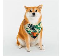 Stylish Dog Bandana - Unique Customized Patterns for Pet Clothes, Perfect for Dog Birthday, Valentine's Day, and More - Durable Polyester Pet Scarf Lily Tranquil Glow Medium