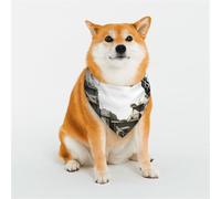 Stylish Dog Bandana - Unique Customized Patterns for Pet Clothes, Perfect for Dog Birthday, Valentine's Day, and More - Durable Polyester Pet Scarf Giraffe Black and White Paint