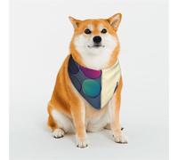 Stylish Dog Bandana - Unique Customized Patterns for Pet Clothes, Perfect for Dog Birthday, Valentine's Day, and More - Durable Polyester Pet Scarf Colorful Walls