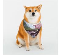 Stylish Dog Bandana - Unique Customized Patterns for Pet Clothes, Perfect for Dog Birthday, Valentine's Day, and More - Durable Polyester Pet Scarf A Lovely Pig