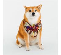 Stylish Dog Bandana - Unique Customized Patterns for Pet Clothes, Perfect for Dog Birthday, Valentine's Day, and More - Durable Polyester Pet Scarf Flame War Horse