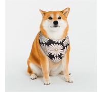 Stylish Dog Bandana - Unique Customized Patterns for Pet Clothes, Perfect for Dog Birthday, Valentine's Day, and More - Durable Polyester Pet Scarf Daisy