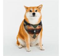 Stylish Dog Bandana - Unique Customized Patterns for Pet Clothes, Perfect for Dog Birthday, Valentine's Day, and More - Durable Polyester Pet Scarf Beautiful Reflection, Animal Couple Portrait