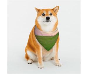 Stylish Dog Bandanas - Patterns for Dog Valentines, Birthdays & More - Soft Polyester Pet Clothes A Hill Covered in Green Grass Large