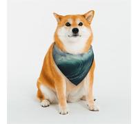 Stylish Dog Bandanas - Patterns for Dog Valentines, Birthdays & More - Soft Polyester Pet Clothes Big Waves in the sea Small