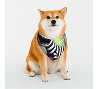Stylish Dog Bandanas - Patterns for Dog Valentines, Birthdays & More - Soft Polyester Pet Clothes Cute Monsters Large