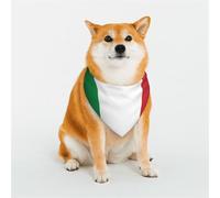 Stylish Dog Bandanas - Patterns for Dog Valentines, Birthdays & More - Soft Polyester Pet Clothes Italian Flag Medium