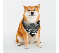 Stylish Dog Bandanas - Patterns for Dog Valentines, Birthdays & More - Soft Polyester Pet Clothes Roses on the Black and White Checkered Floor Medium