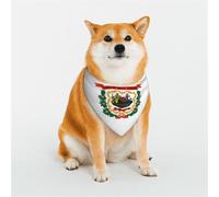 Stylish Dog Bandanas - Patterns for Dog Valentines, Birthdays & More - Soft Polyester Pet Clothes West Virginia Flag Small