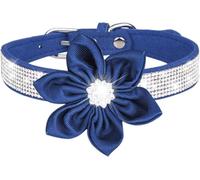 Stylish Dog Collars Comfortable Pet Collar Luxury Dog Collar Cute Girl Rhinestone Dog Collar Soft Flower Puppy Collar Reflective Personalized Dog Collar For Small Medium Large Dogs Pets
