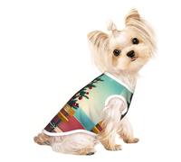 Stylish Dog Shirt & Sweater - Unique Customized Patterns for Small, Medium - Perfect for Everyday Wear and Special Occasions There are Beach Trees in the Background Large