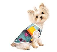 Stylish Dog Shirt & Sweater - Unique Customized Patterns for Small, Medium - Perfect for Everyday Wear and Special Occasions Colorful Architecture Large