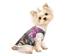Stylish Dog Tshirts for Medium & Small Dogs - Unique Customized Designs, Perfect for Everyday Wear and Special Occasions The Road of Blooming Flowers Small