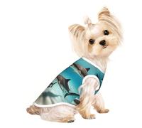 Stylish Dog Tshirts for Medium & Small Dogs - Unique Customized Designs, Perfect for Everyday Wear and Special Occasions Shark Quartet Swim Medium