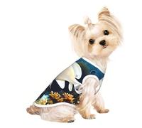 Stylish Dog Tshirts for Medium & Small Dogs - Unique Customized Designs, Perfect for Everyday Wear and Special Occasions Tropical Fish Scene Medium