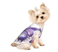 Stylish Dog Tshirts for Medium & Small Dogs - Unique Customized Designs, Perfect for Everyday Wear and Special Occasions Purple Butterfly Small
