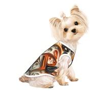 Stylish Dog Tshirts for Medium & Small Dogs - Unique Customized Designs, Perfect for Everyday Wear and Special Occasions Paper Flow Art Large