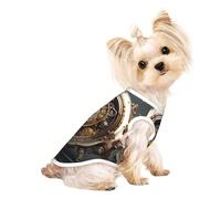 Stylish Dog Tshirts for Medium & Small Dogs - Unique Customized Designs, Perfect for Everyday Wear and Special Occasions Steampunk Clockwork Small