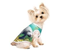 Stylish Dog Tshirts for Medium & Small Dogs - Unique Customized Designs, Perfect for Everyday Wear and Special Occasions Manatee Family Swim Medium
