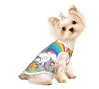 Stylish Dog Tshirts for Medium & Small Dogs - Unique Customized Designs, Perfect for Everyday Wear and Special Occasions RainbowUnicornBloom Medium