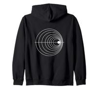 stylish Doppler Effect Zip Hoodie