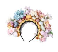 Stylish Double Sided Silk Flower Headband Stylish Silk Flower Hairband Elegant Hairpiece Adornment For Daily Wear Partie