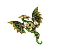 Stylish Dragon Shaped Brooch Unisex Fashion Accessory Sturdy Electroplated Alloy for Gift Giving Occasions Stylish Dragon Shaped Brooch