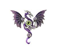 Stylish Dragon Shaped Brooch Unisex Fashion Accessory Sturdy Electroplated Alloy for Gift Giving Occasions Stylish Dragon Shaped Brooch